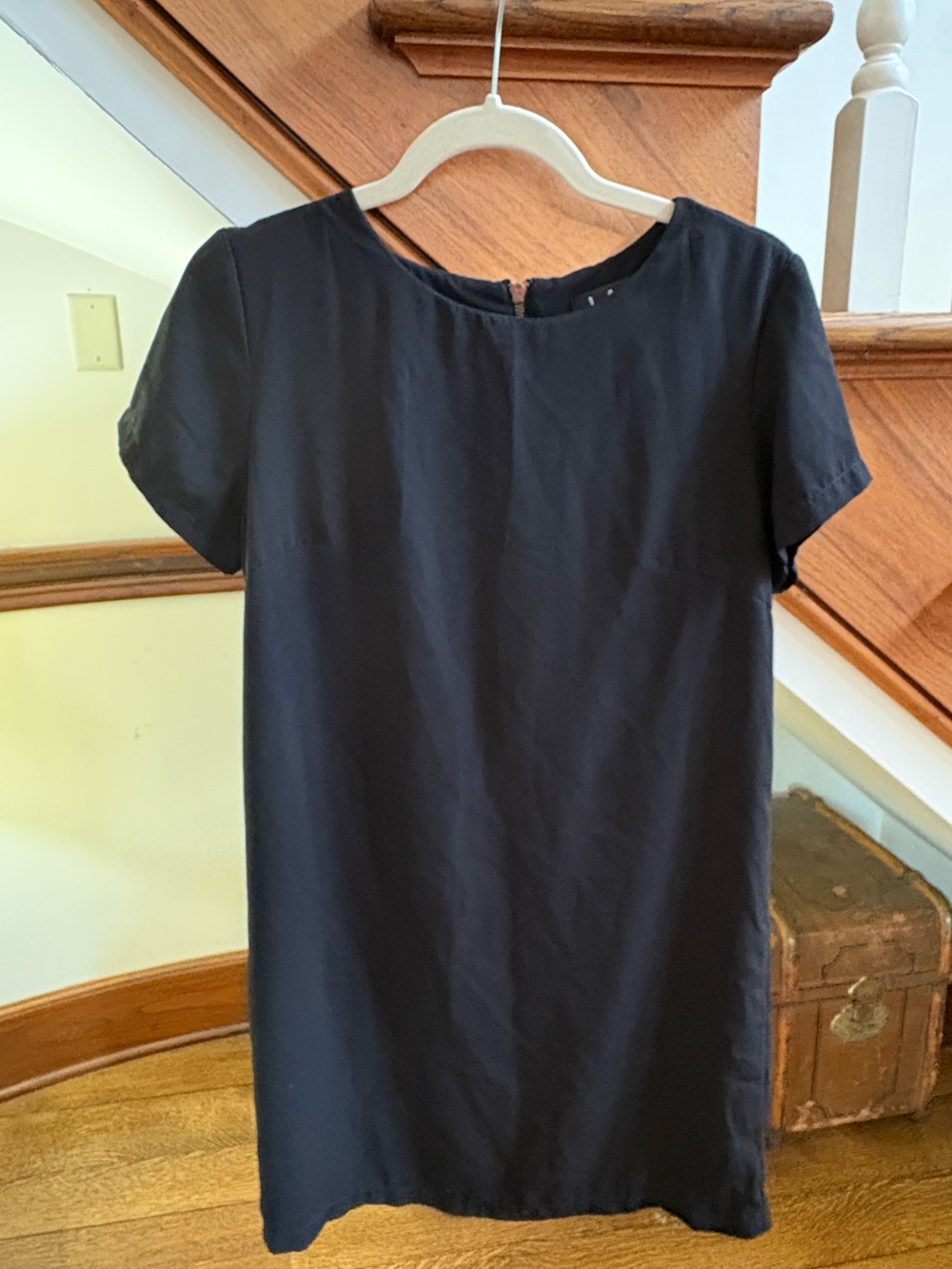 Lulus Black Sheath Mini Dress XS Short Sleeve Little Black Dress
